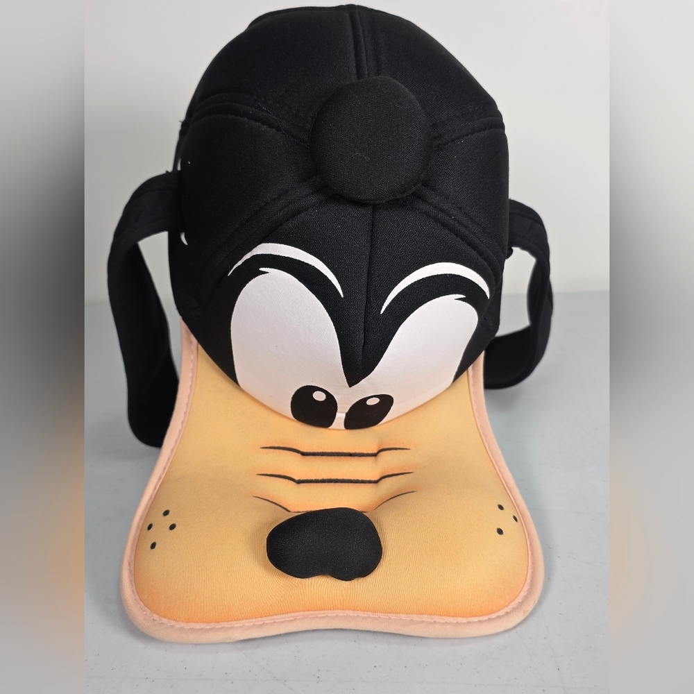 Disney Parks Goofy Hat Cap Foam 3D Face Floppy Ears Teeth Adult Elastic